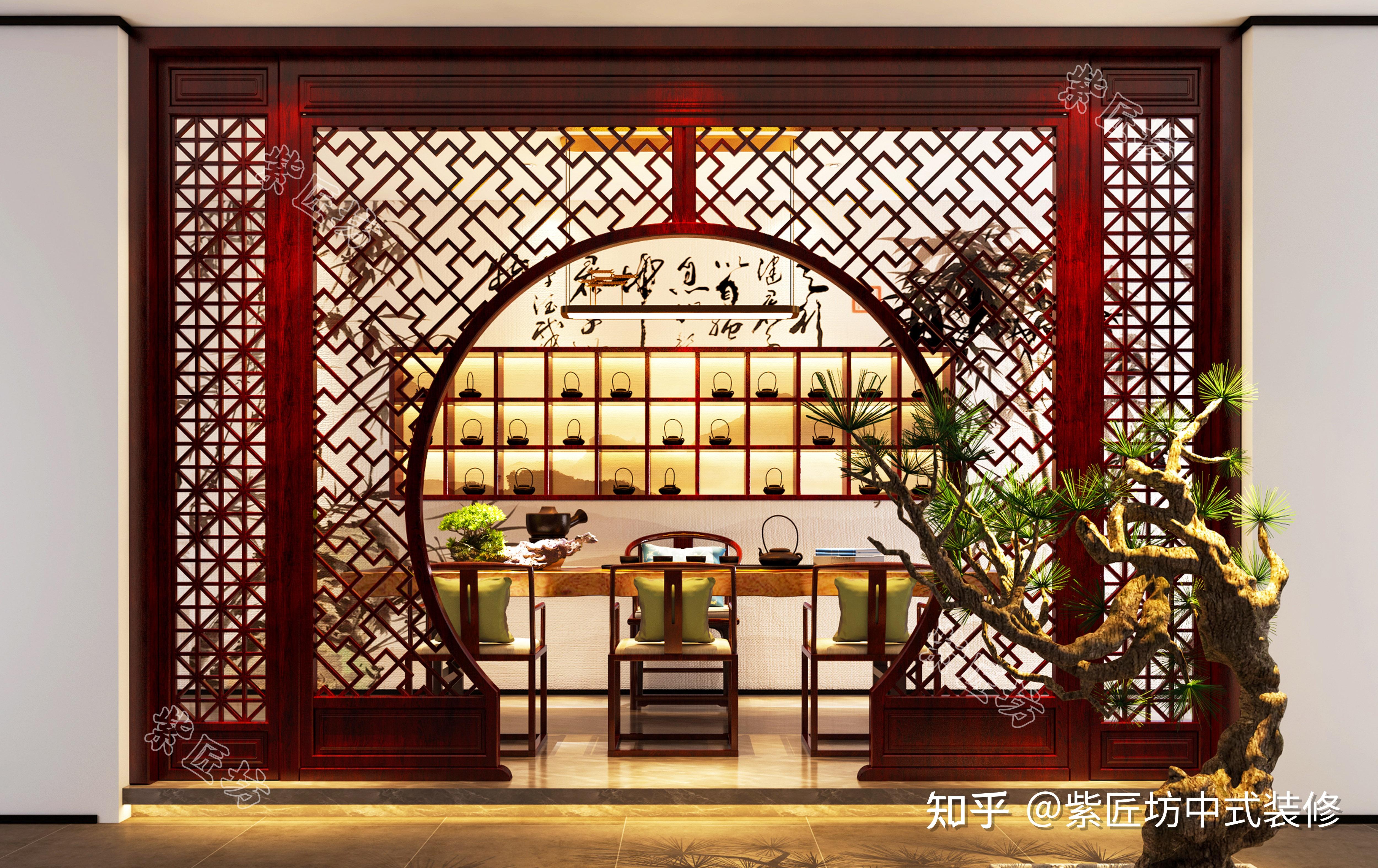 有哪些中式茶室的装修效果图值得借鉴？ - 知乎