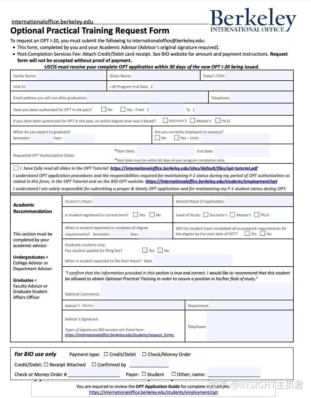 Opt Form.pdf 准备出去留学了,想具体问一下OPT是什么意思,大概怎么申请呢? - 知乎