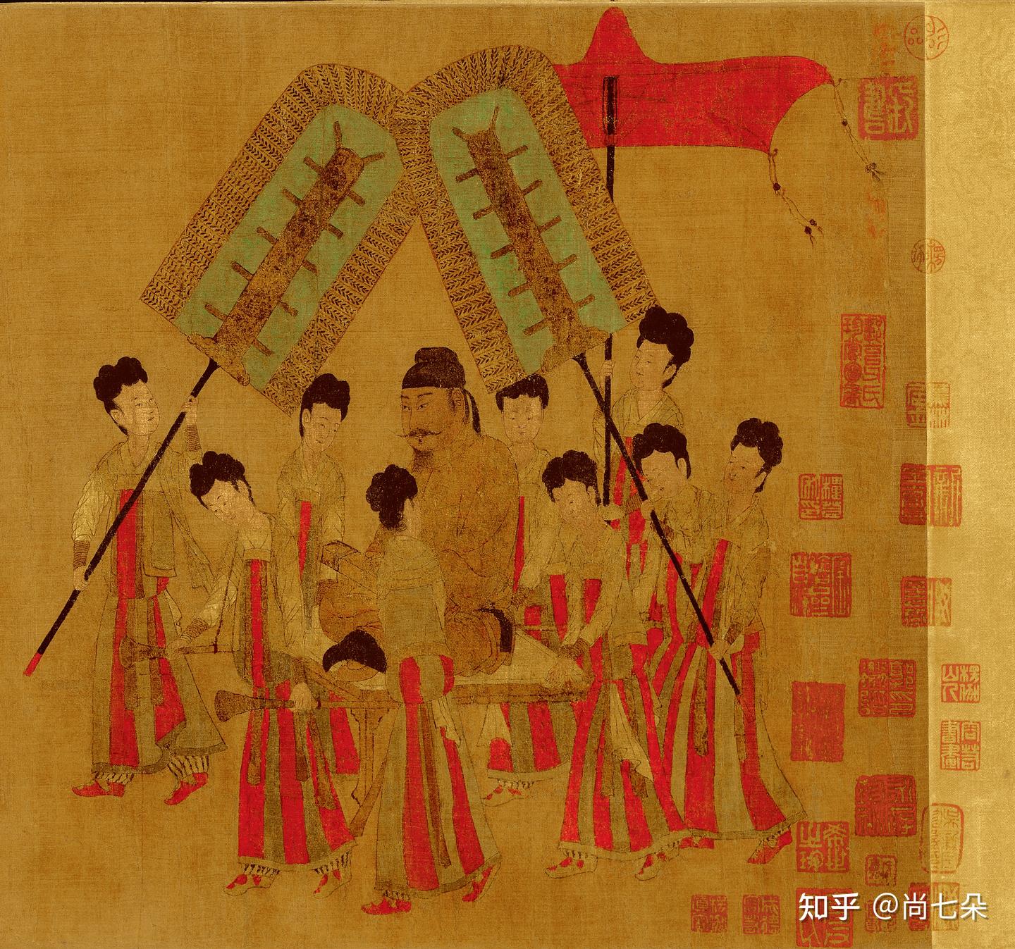 唐代阎立本古代人物名画美术资料绘画素材图片保存 - 知乎