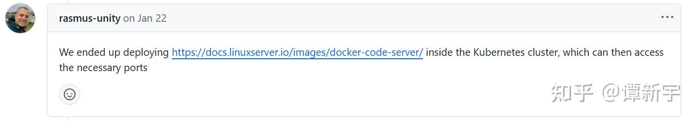 User suggesting Code Server solution