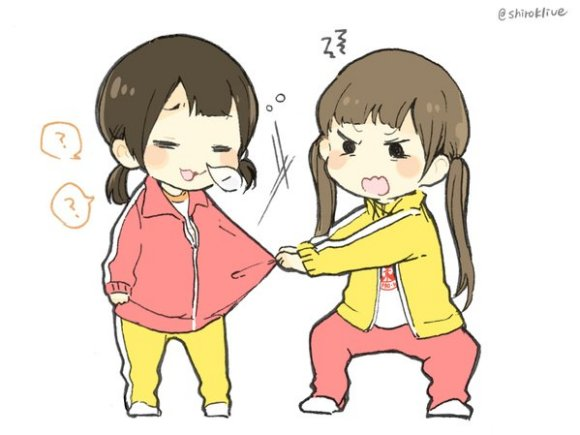 请问这个图片出自哪个动漫还有小女孩是不是拉着谁的衣角