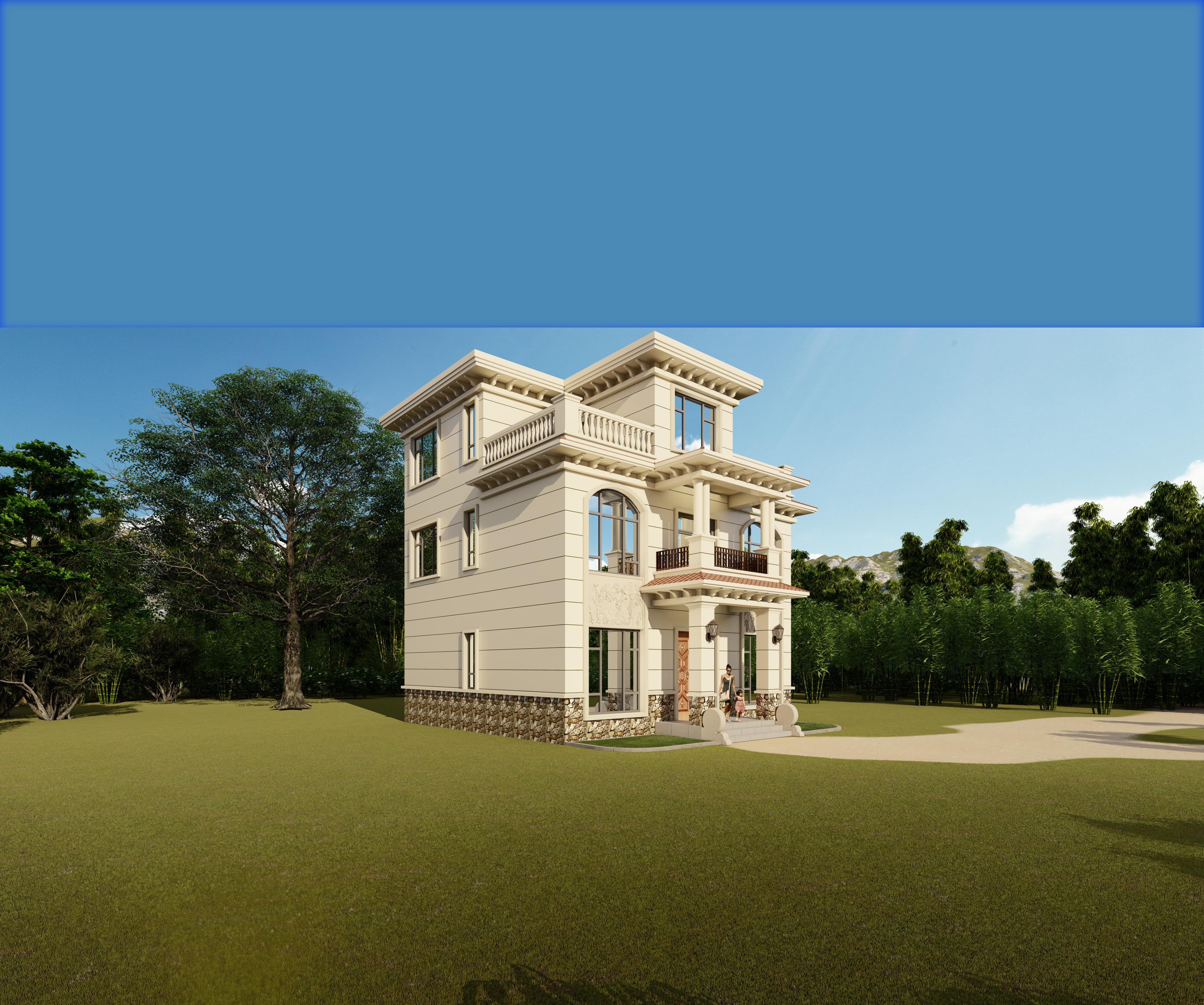 江西省南昌市进贤县三层欧式风格别墅设计方案