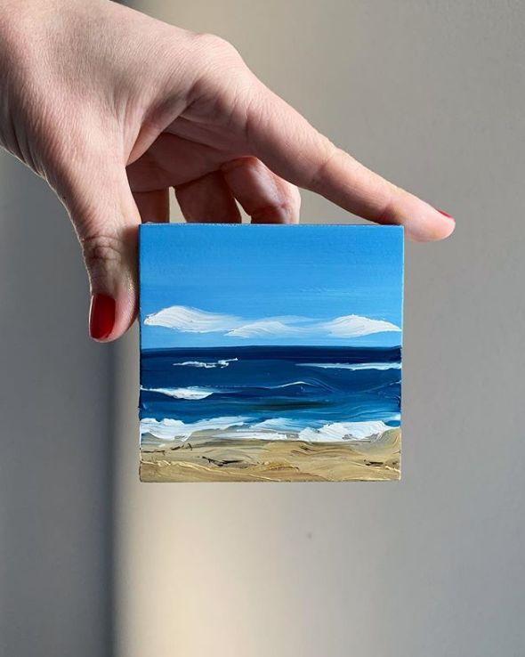 迷你油画 | 寥寥几笔却把风景画得非常到位!