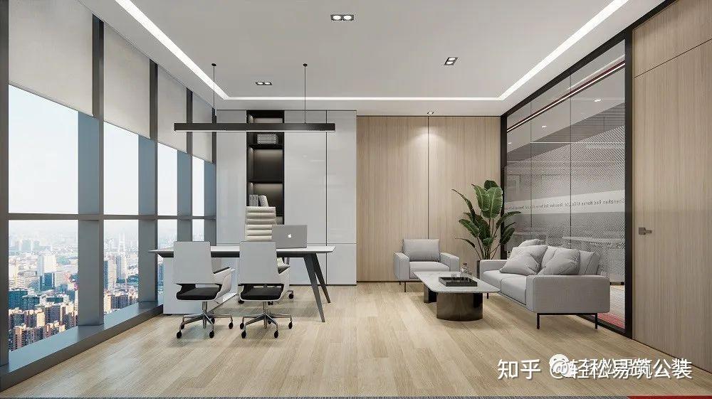 易筑设计|1100㎡人工智能企业，被logo色点亮的现代办公空间 - 知乎