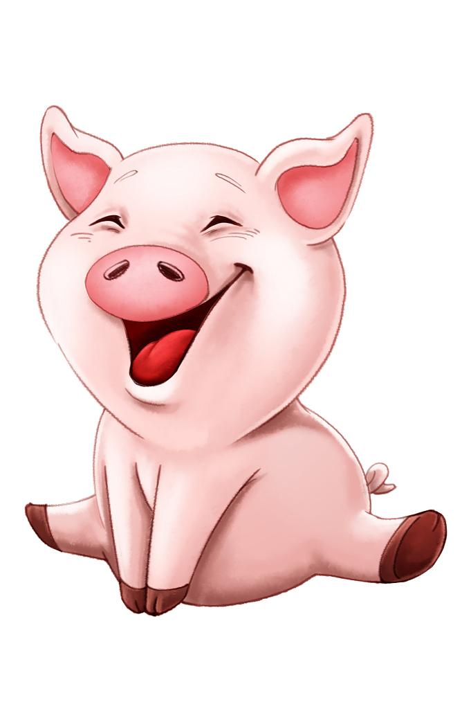 爱笑的猪