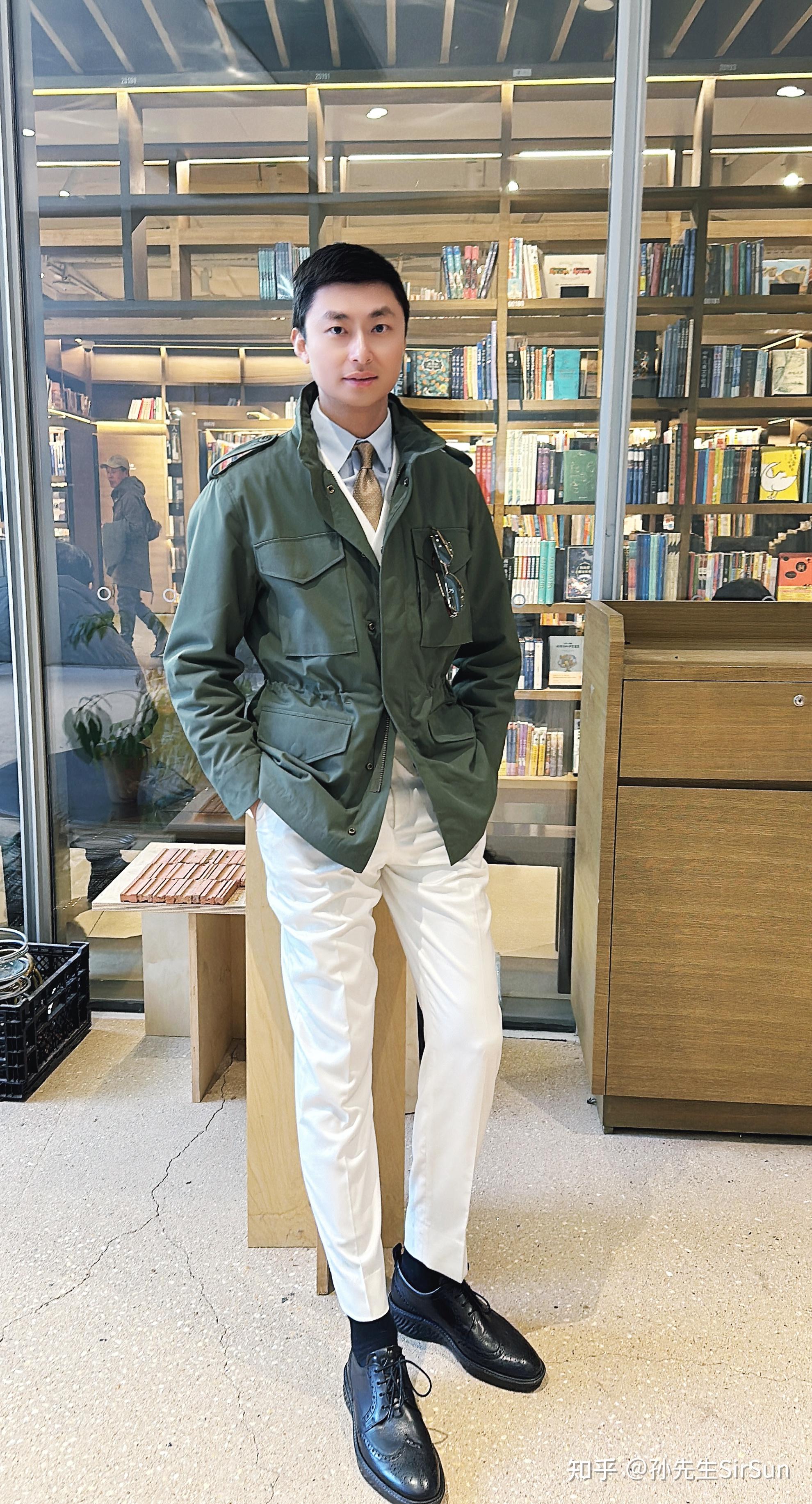 m65夹克怎样能搭配的不像民工?