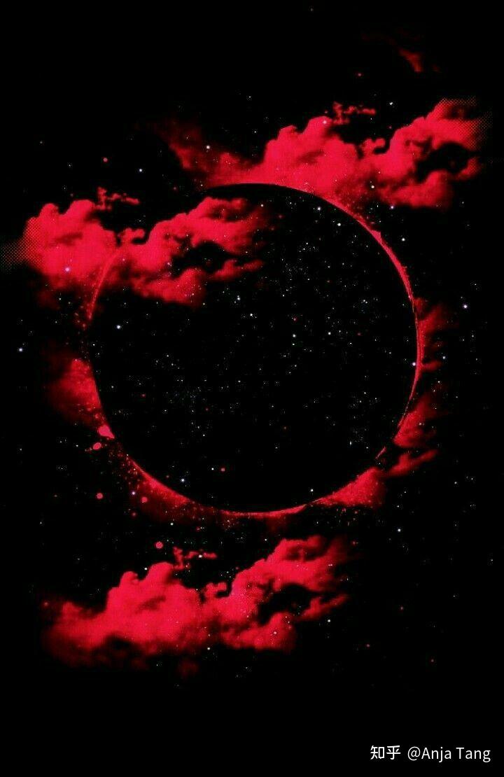 求黑红配色的手机壁纸?