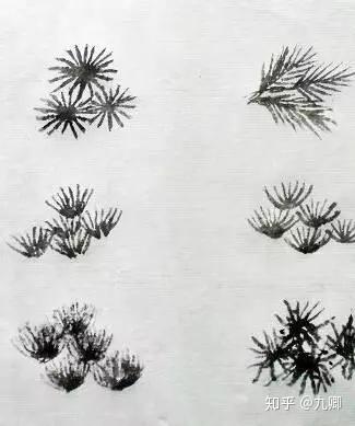 国画中，树木画法分类 - 知乎