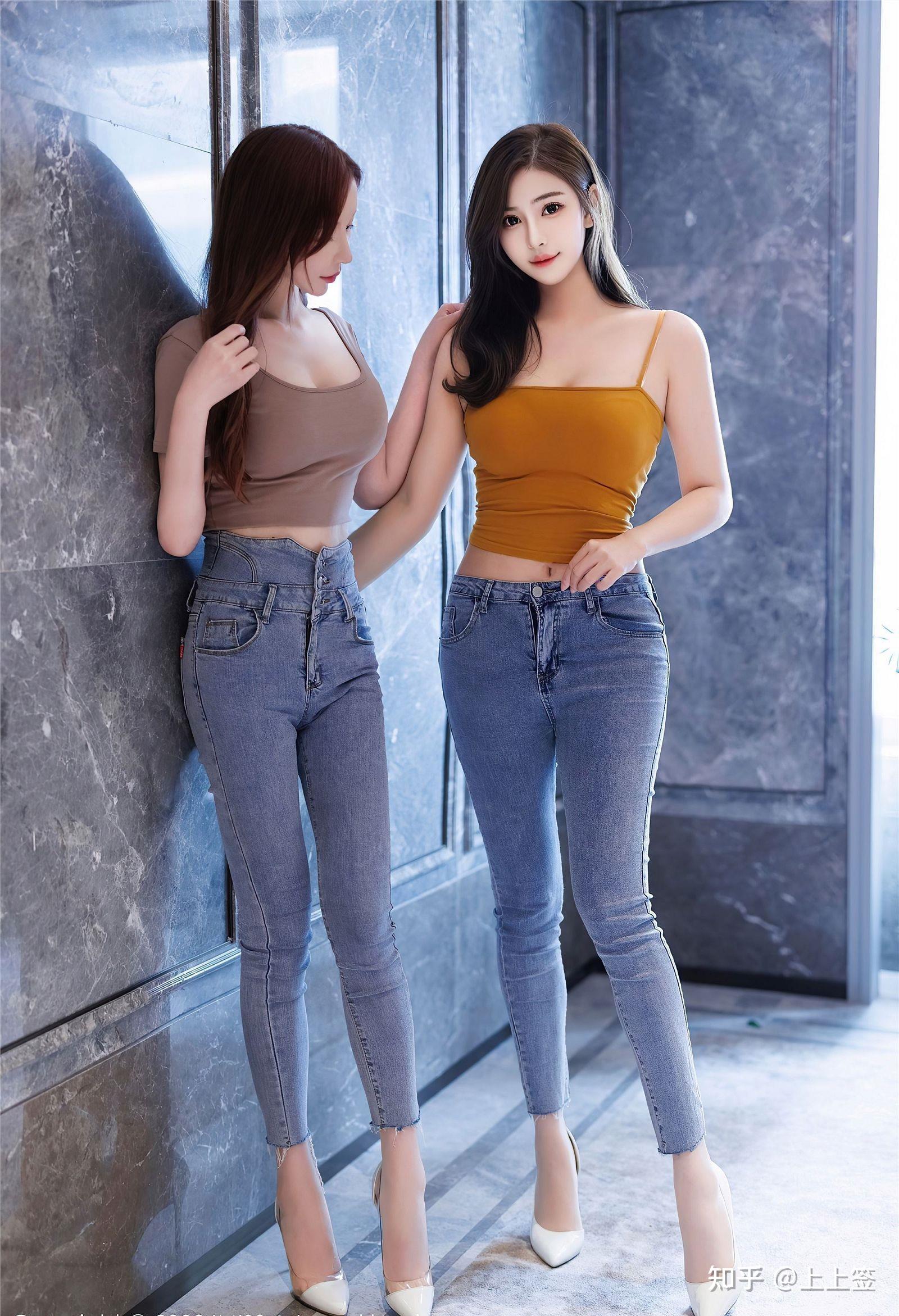 身材好的女生穿紧身牛仔裤有多性感?