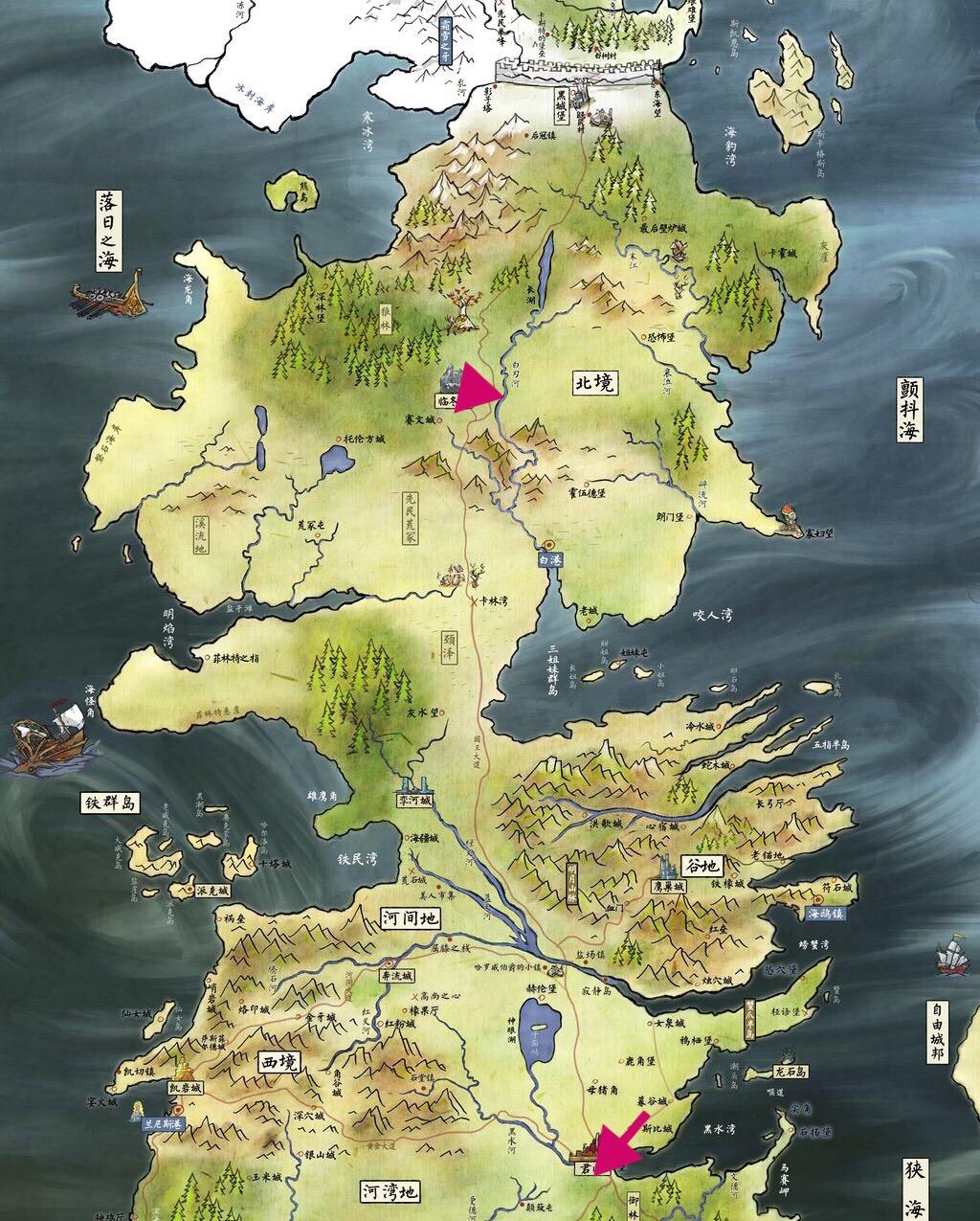权力的游戏弥林地图图片