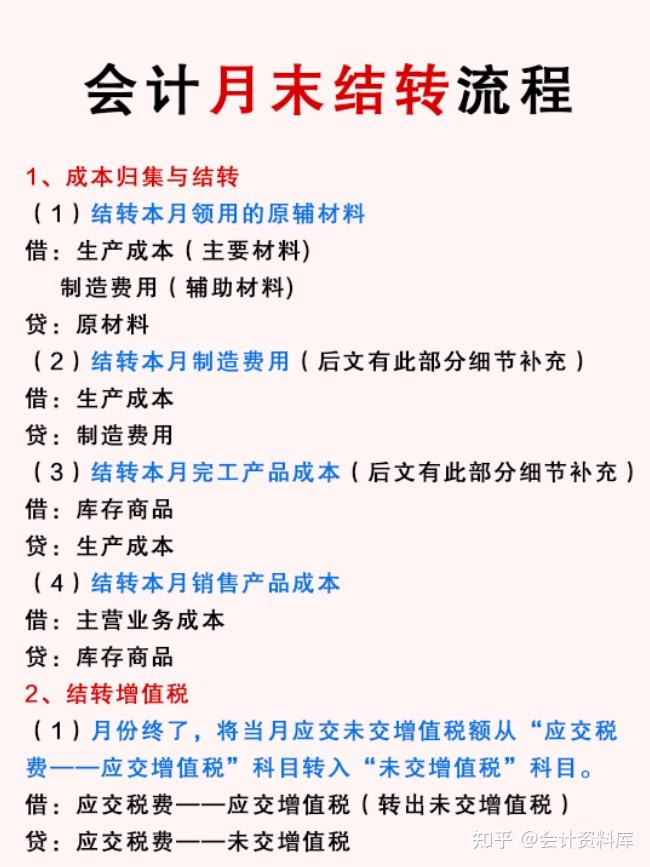 终于有人把会计月末结转讲透彻了!附月末结转流程分录,超详细 - 知乎