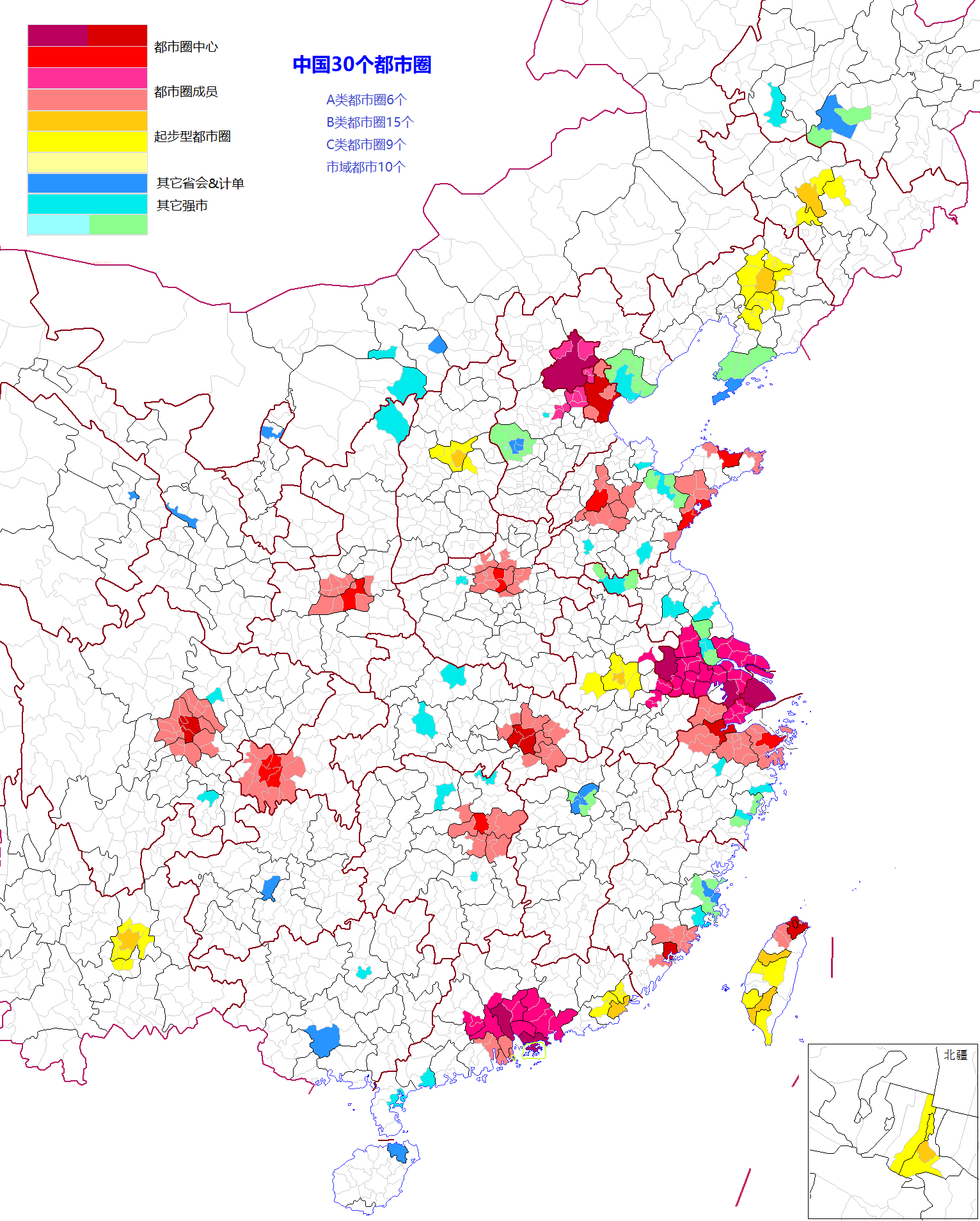 中国3个都市带 37个都市圈 知乎