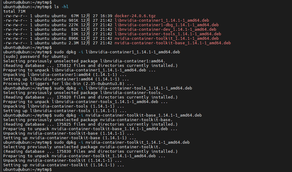 Ubuntu 22 04 docker nvidia container toolkit 