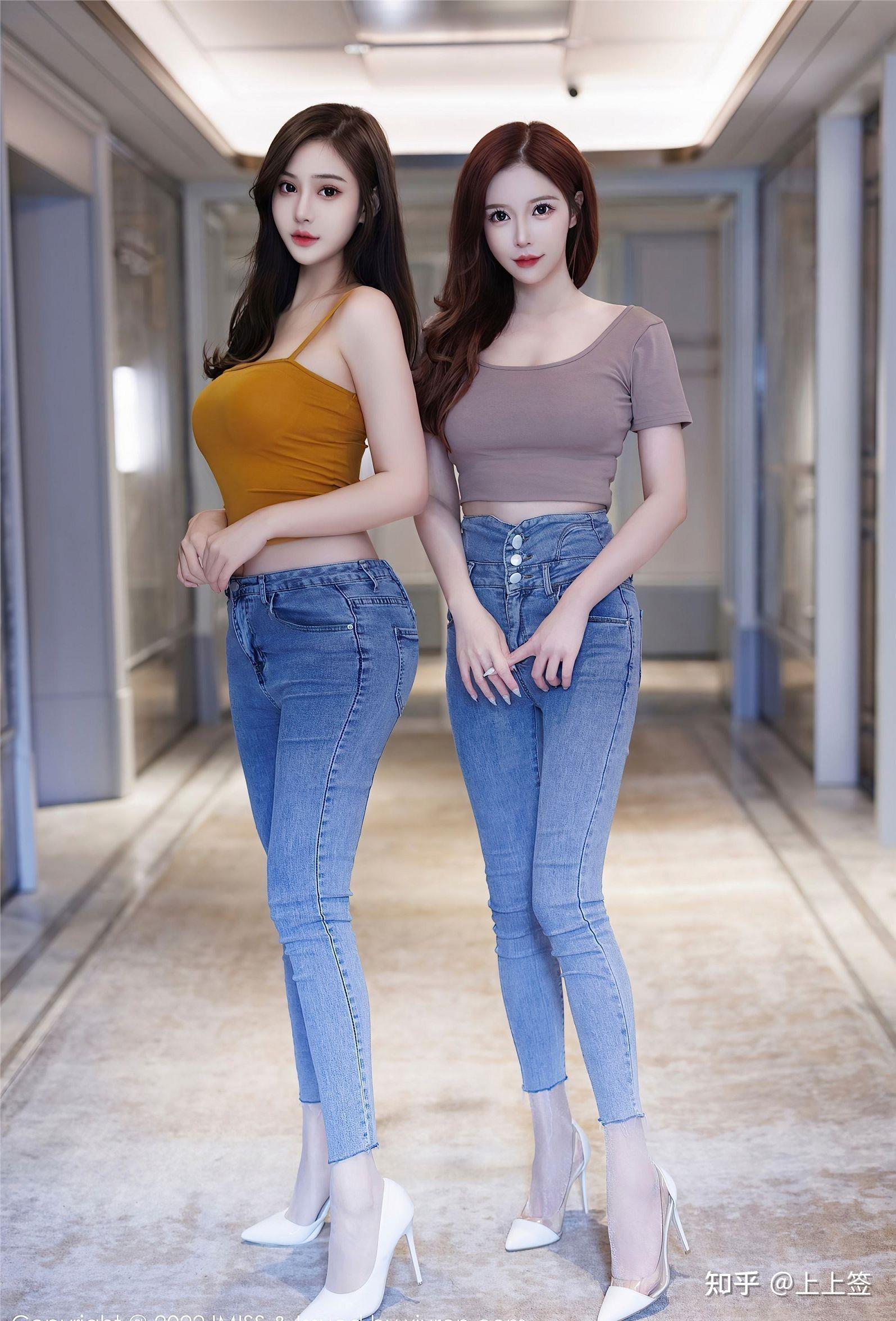 身材好的女生穿紧身牛仔裤有多性感?