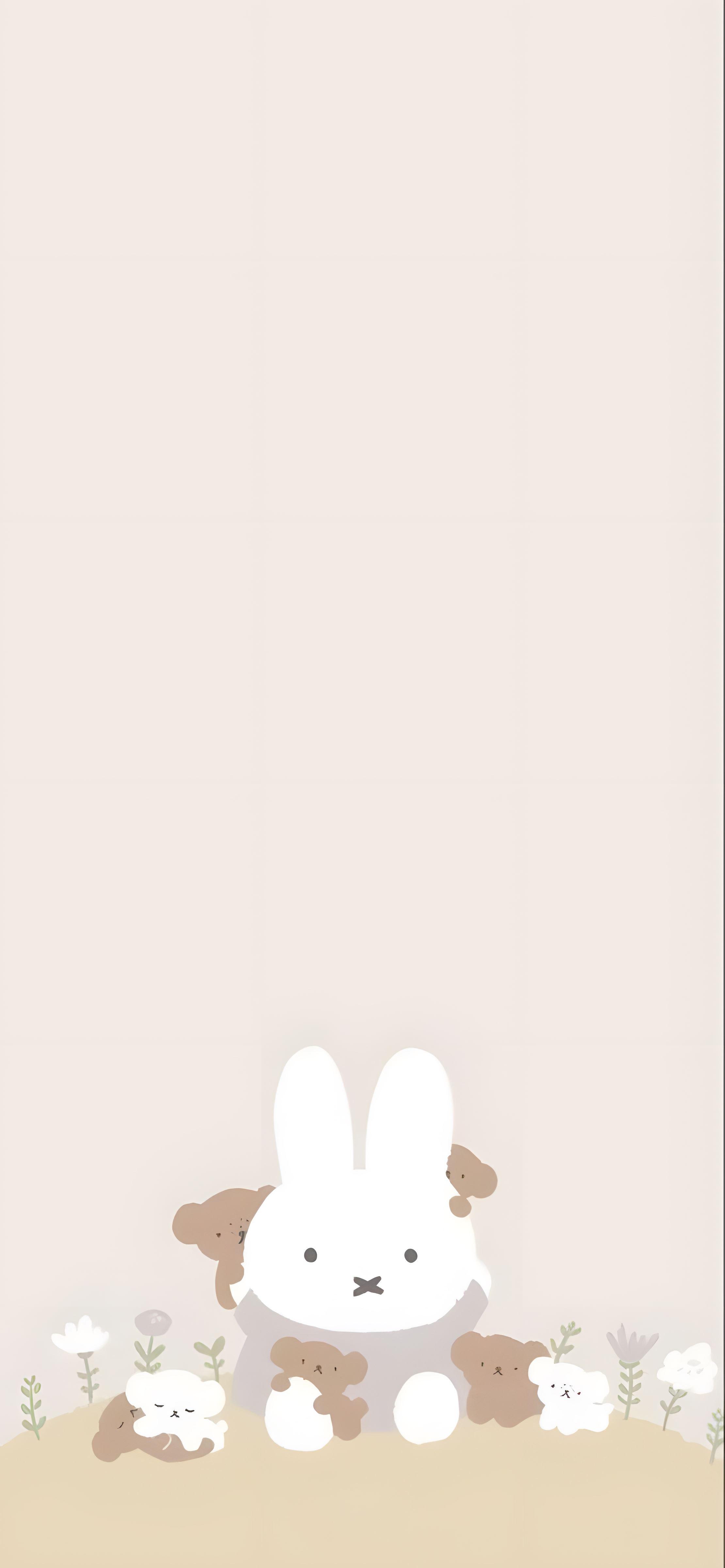 各位大神有没有可爱的兔兔壁纸呀