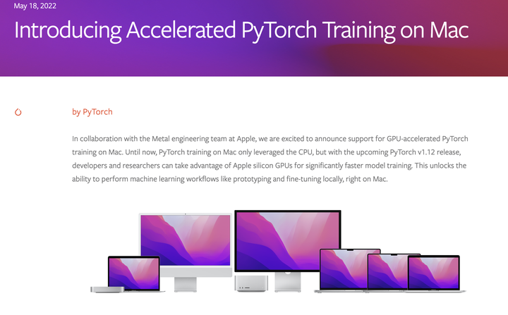 MacOS M1运行 PyTorch - 知乎