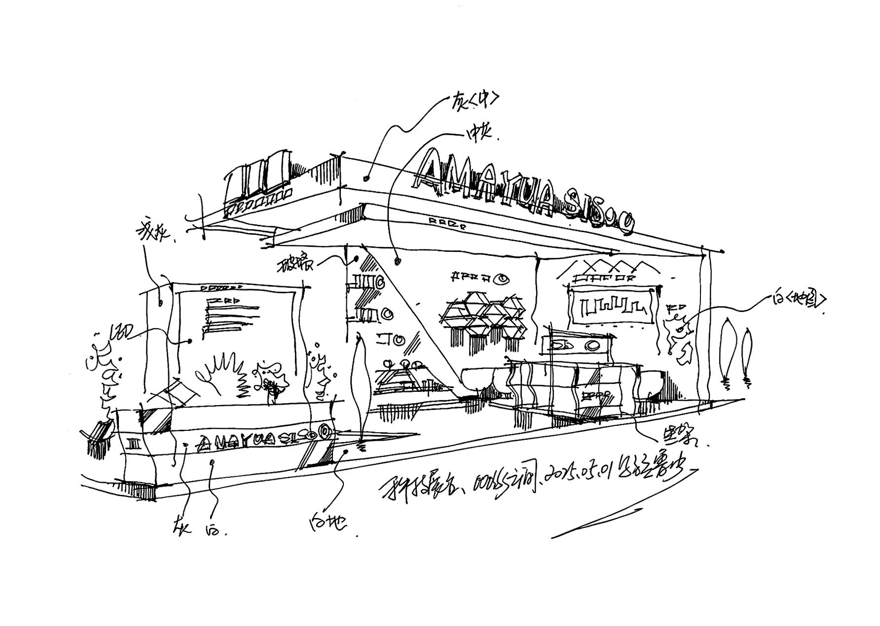 科技展台,手绘打卡