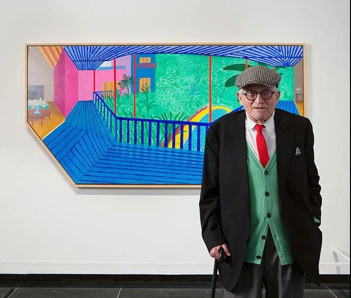 居家隔离的艺术家大卫霍克尼,用这幅作品鼓舞了全世界抗疫人员 - 知乎