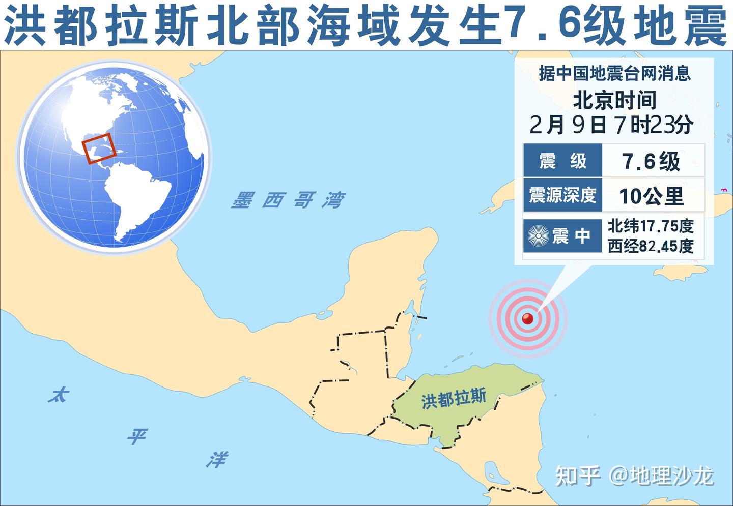 加勒比海海域发生7.6级地震，海底强烈地震有诱发海啸的极大风险- 知乎