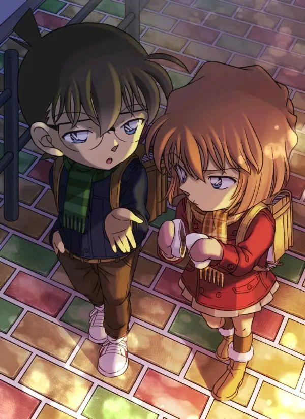 有没有柯南和灰原哀的情侣头像? - 知乎