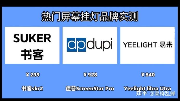德普显示器挂灯好用吗怎么样?德普、书客、Yeelight综合测评PK