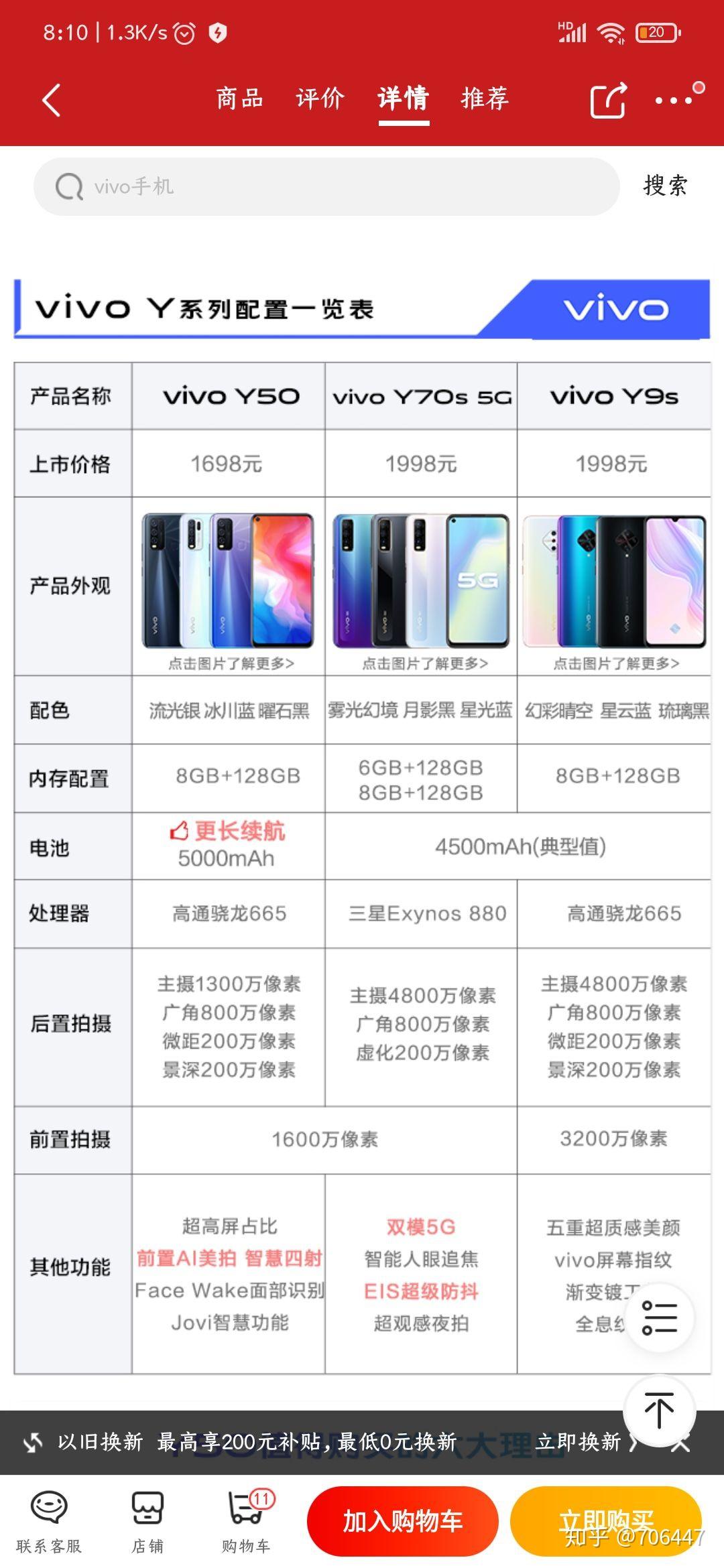 oppoa9和vivoy50你更推荐买哪个