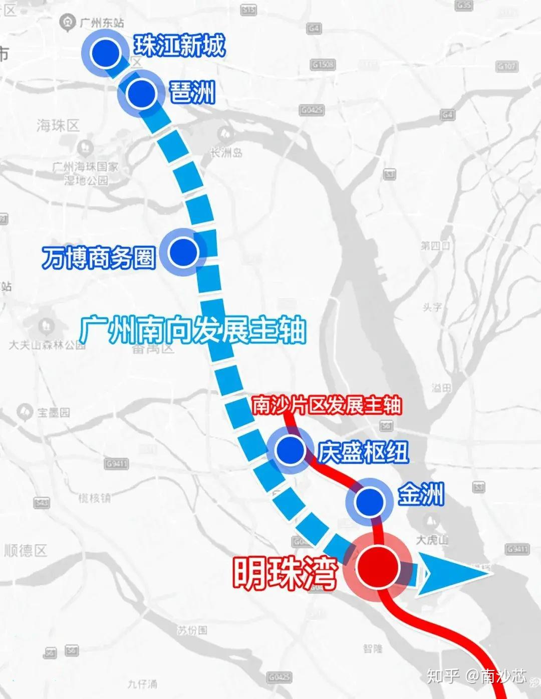 南沙18号线路图图片