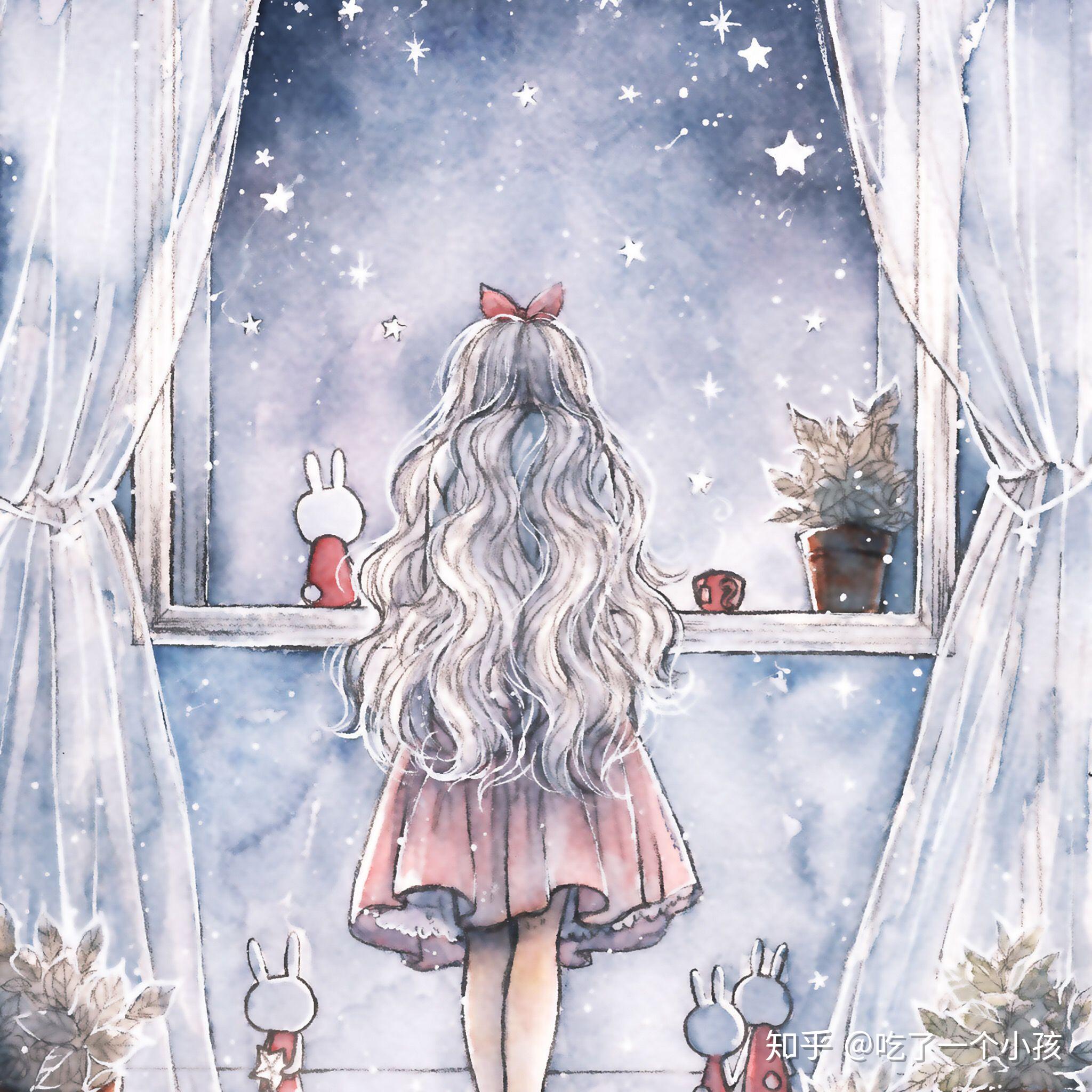 求推荐卡通女背影头像,有没有好的推荐?想换个头像了.