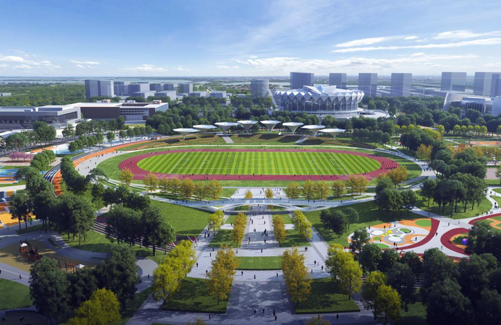 开园在即让运动回归自然德州市体育公园绿化工作进入收尾阶段