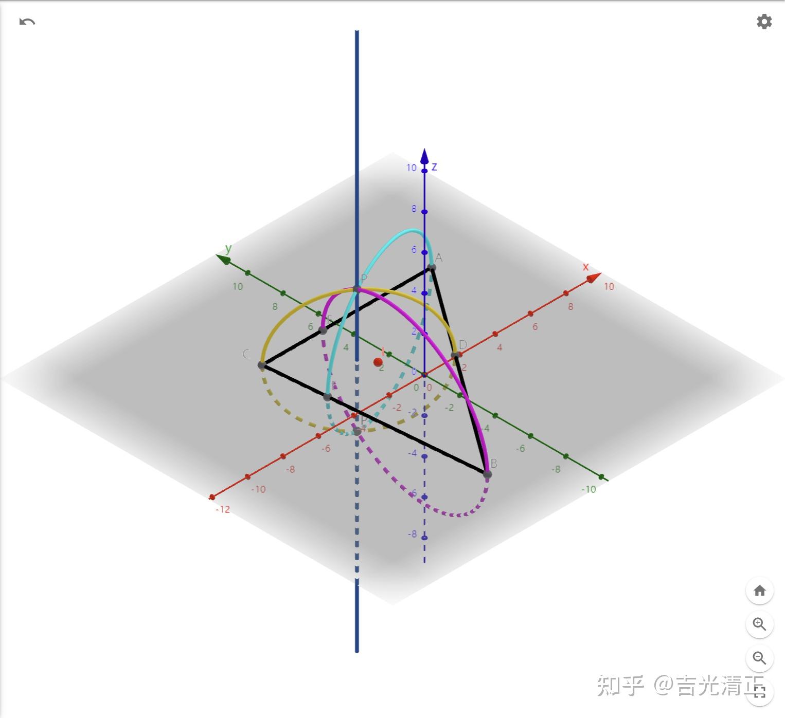 对于一个四面体的棱切球,球心能否为四面体某个面的内心? - 知乎