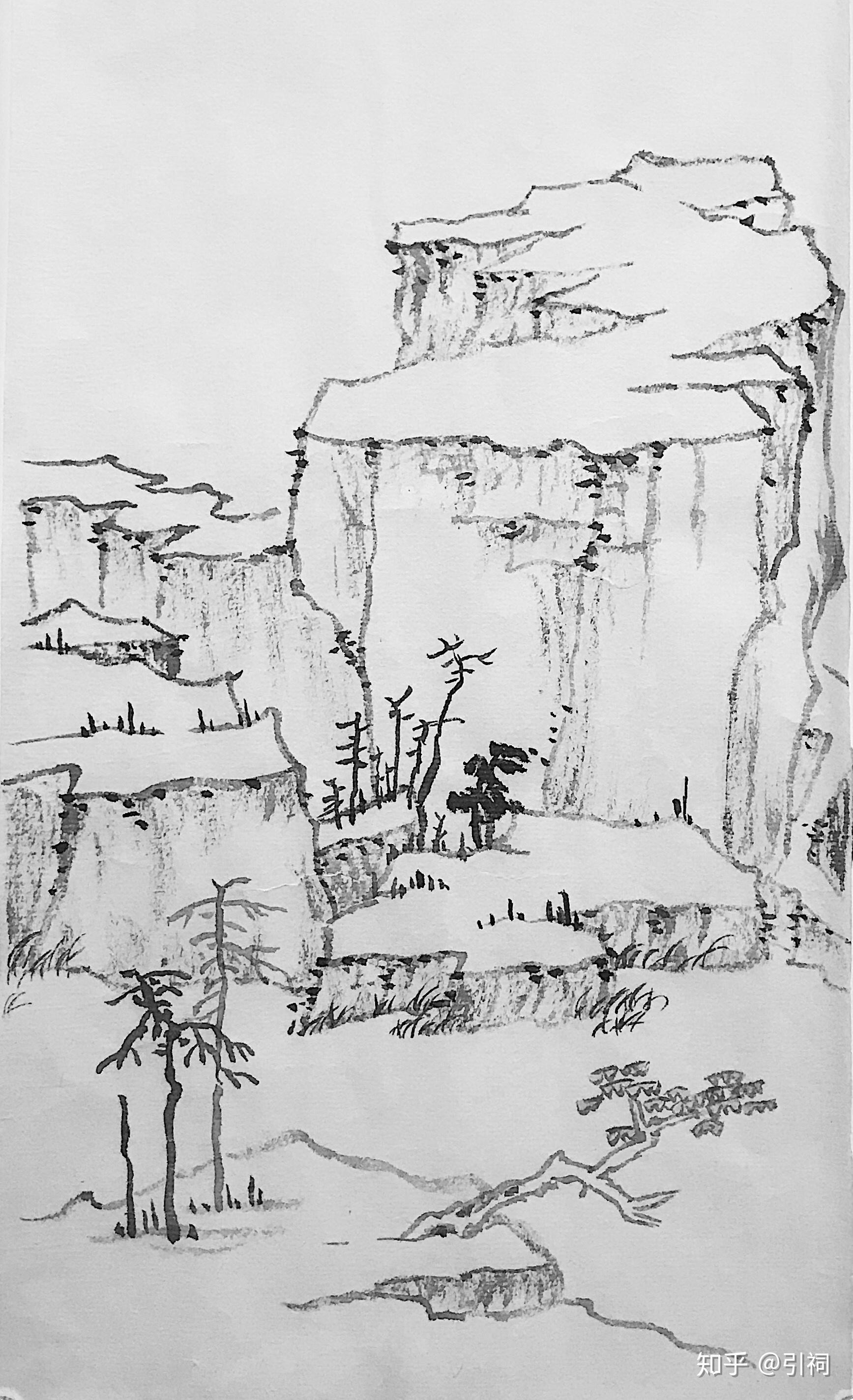 如何学习国画山水画