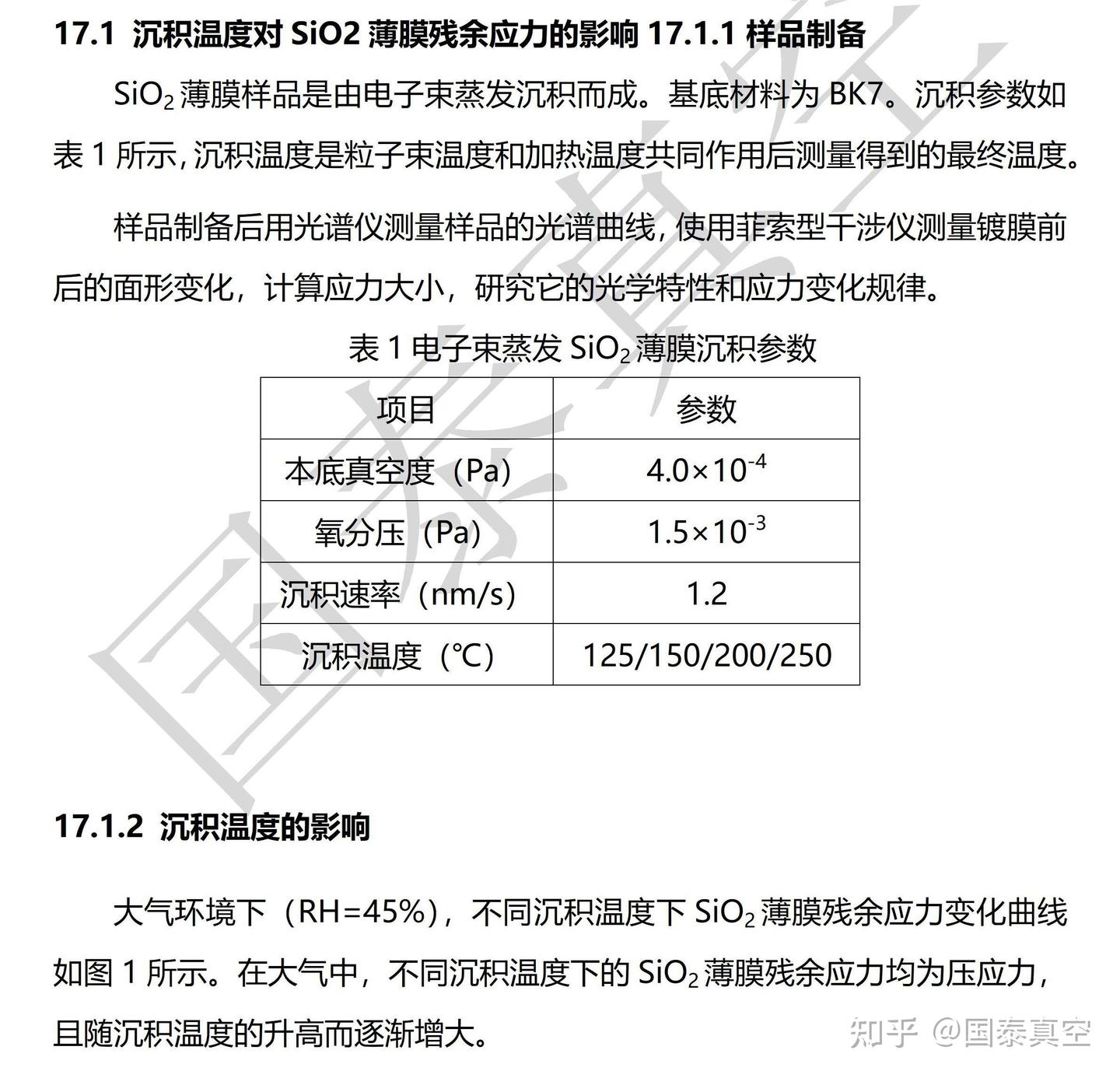 工艺基础二 | 制备工艺对SiO2薄膜应力的影响 - 知乎