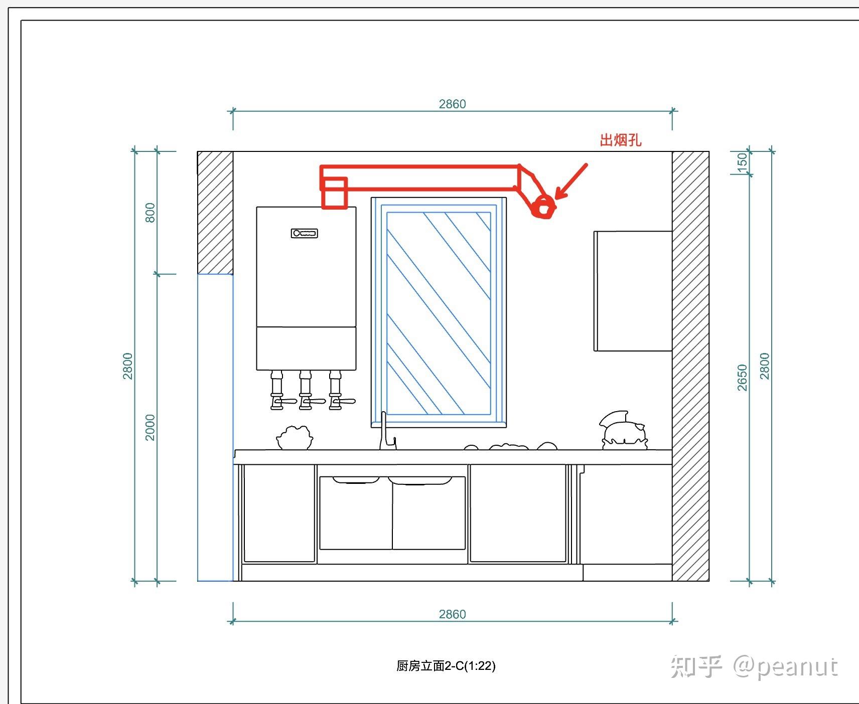 壁挂炉水管预埋图图片