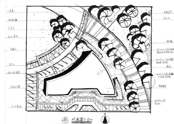 园林景观快题扩初图的画法详解