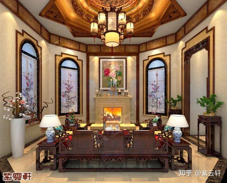 中式豪宅经典装修案例,品味中式诗境美学 - 知乎