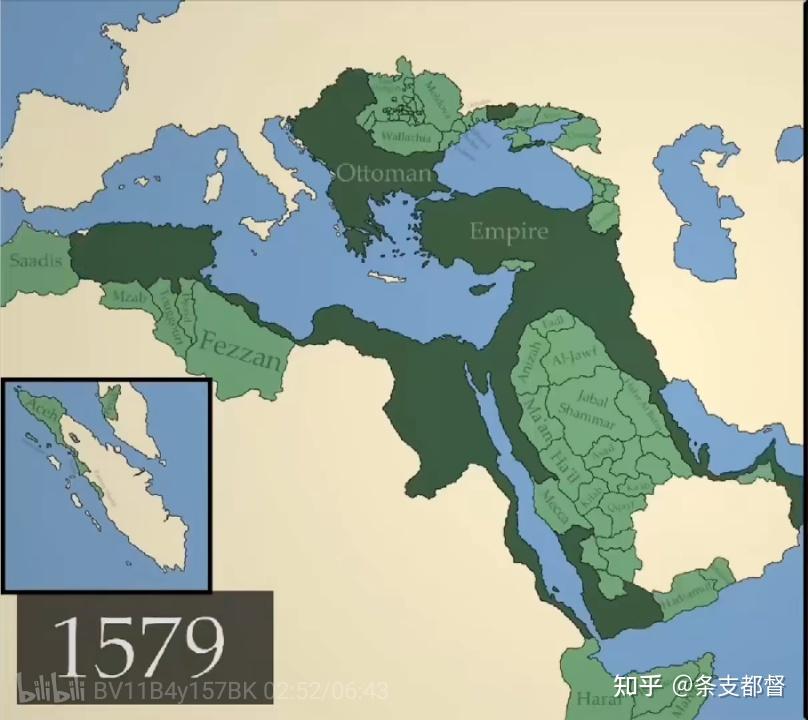 奥斯曼帝国最大版图图片