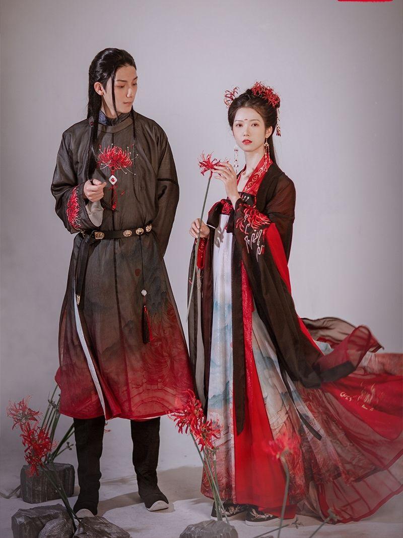 请问这件彼岸花汉服是哪家原创的