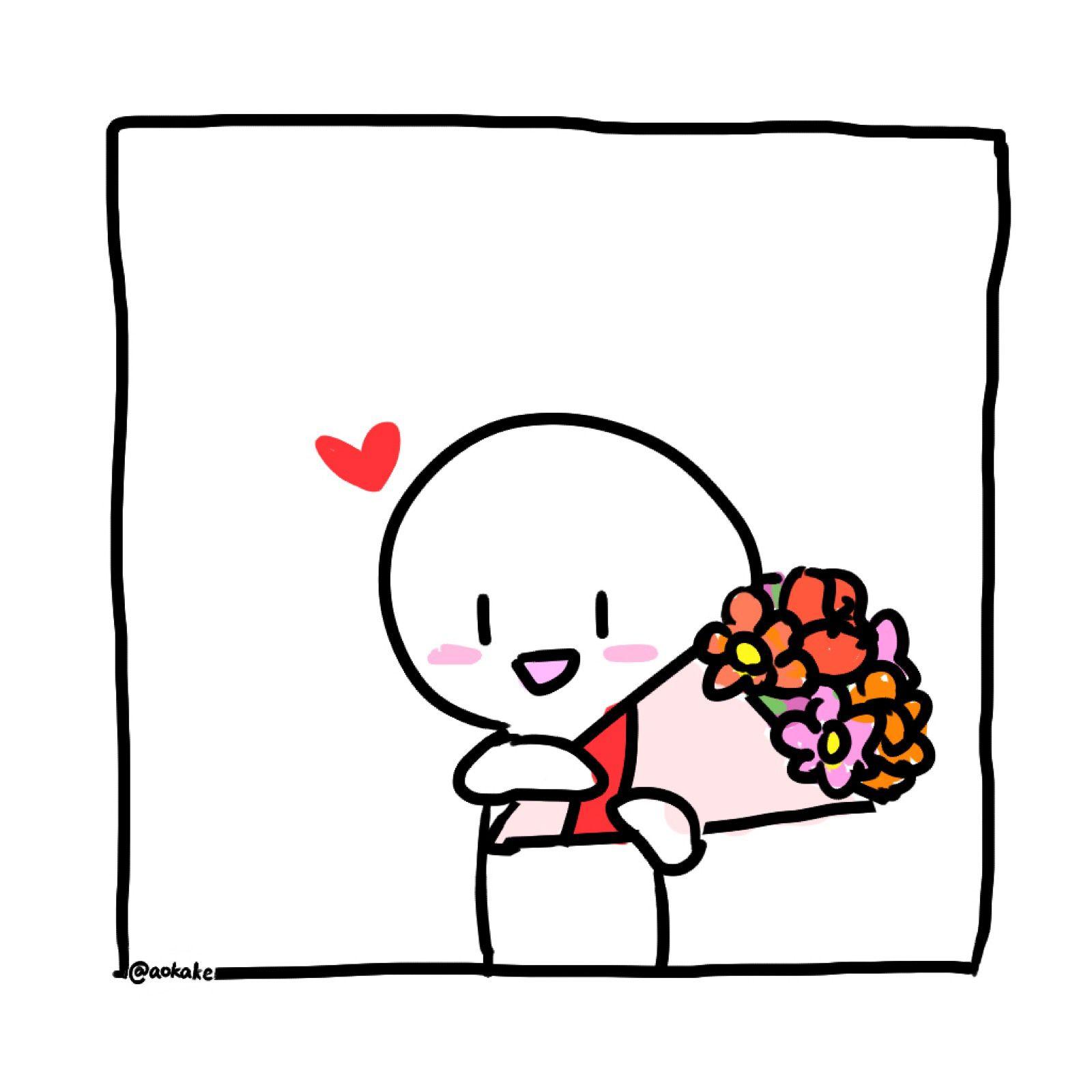 可以分享一些黑白简笔画情头吗?