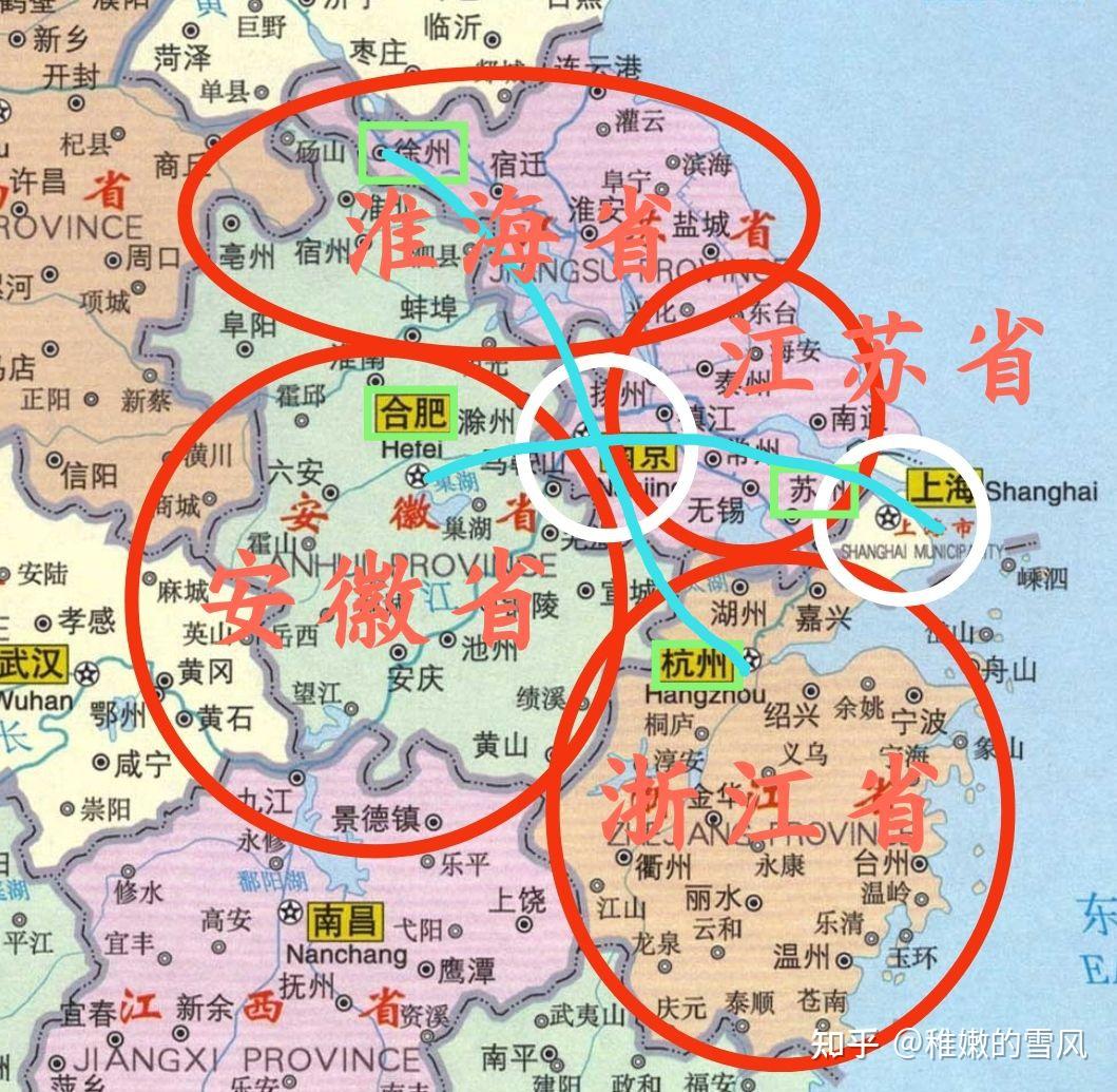 江浙沪皖行政地图图片