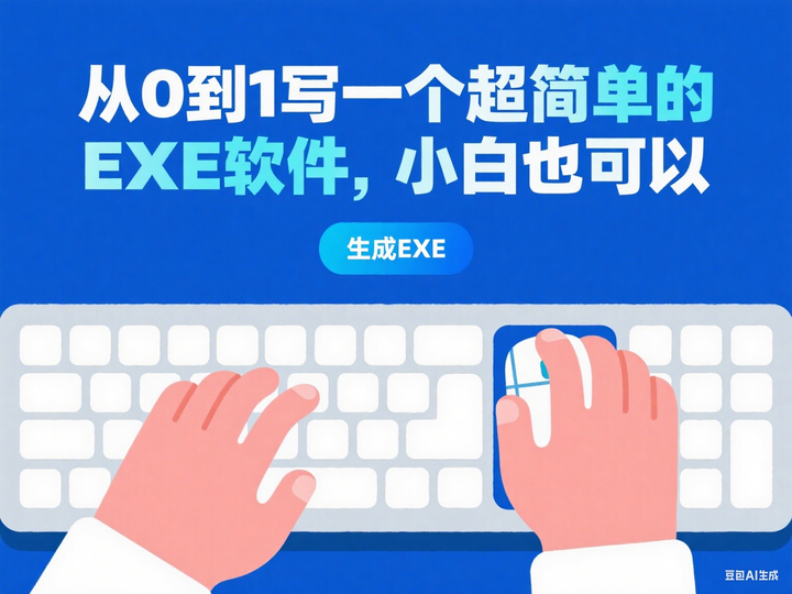从0到1写一个超简单的EXE软件，小白也可以 - 知乎