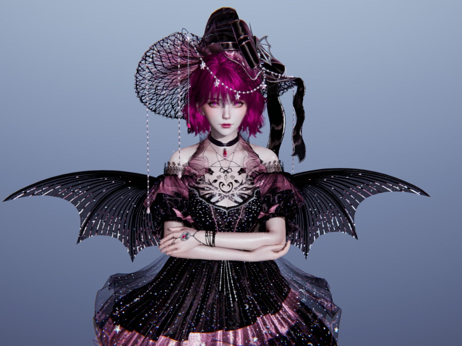 以闪亮之名 暗裔女巫 人物捏脸展示