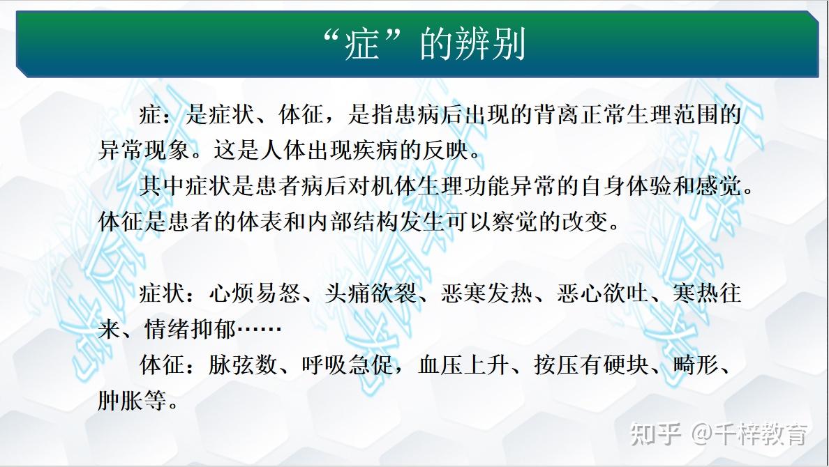 中医说的症、病、证区别是什么 - 知乎