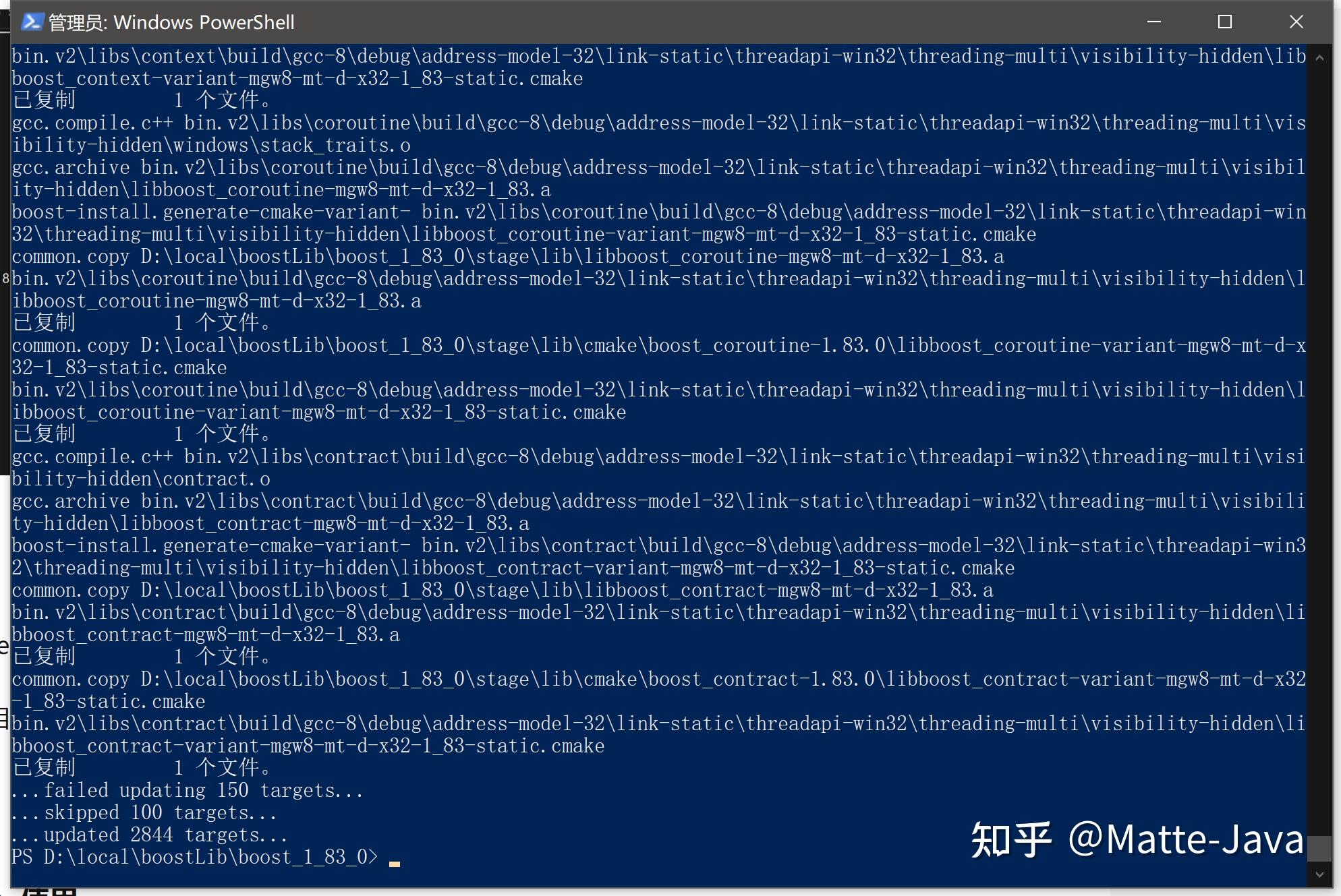 [最强大常用的库]Windows上C++》boost库的安装和使用 - 知乎
