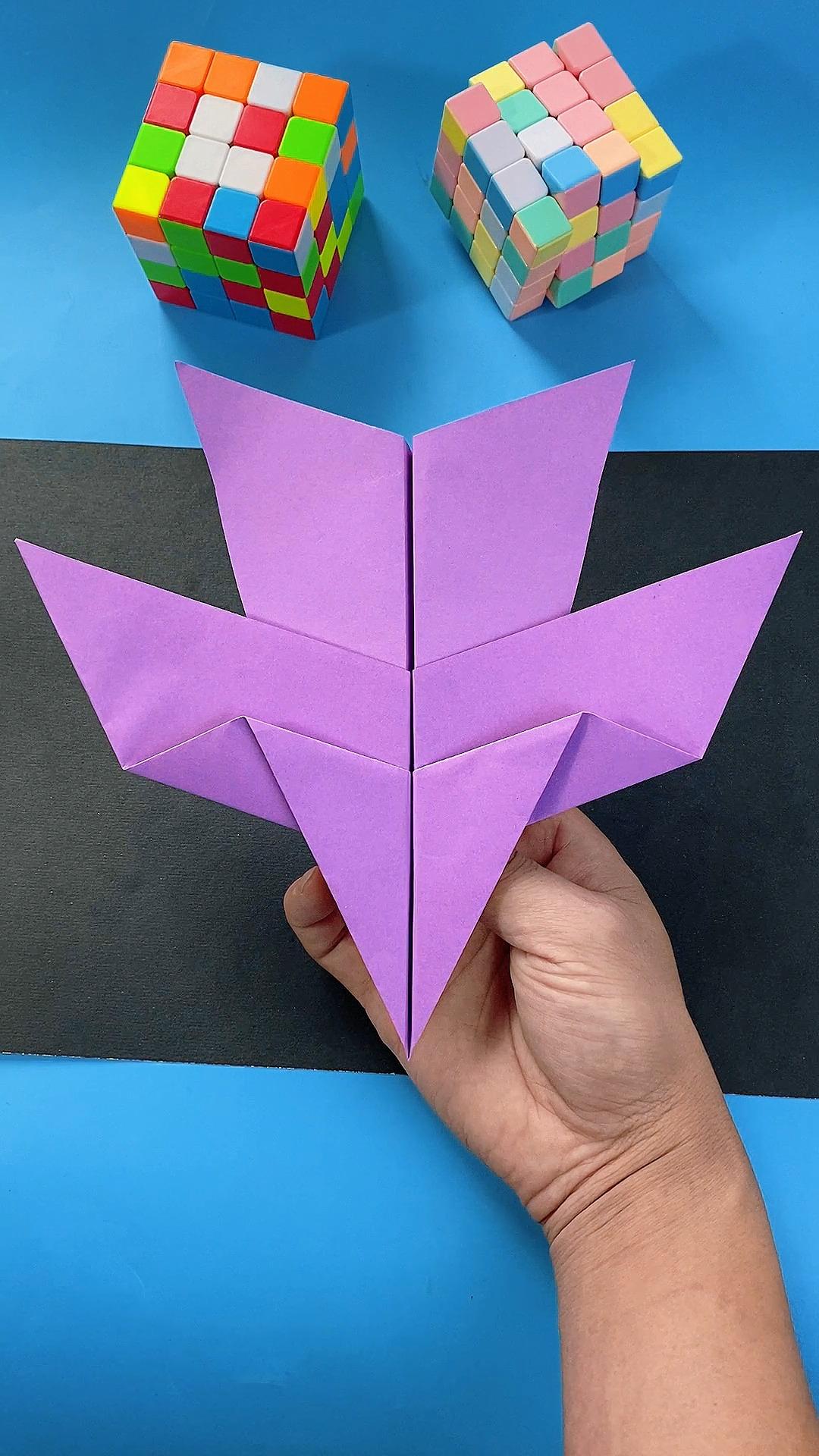 能飞特别远的燕子纸飞机教程,让你秒变折纸高手!