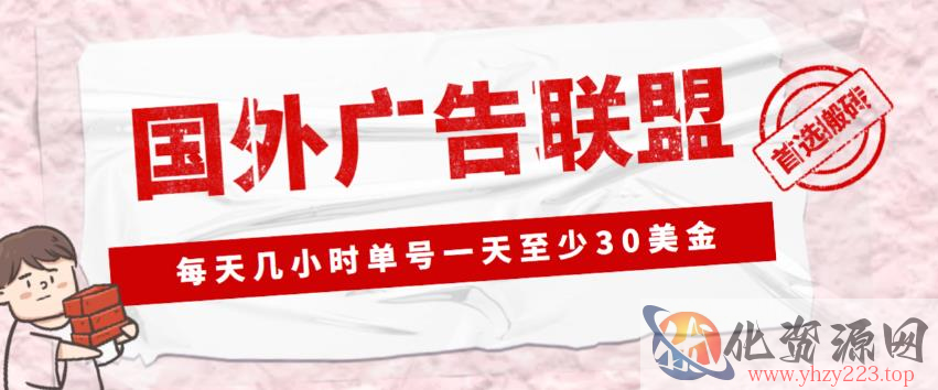 外面收费1980的最新国外LEAD广告联盟搬砖项目，单号一天至少30美金【详细玩法教程】