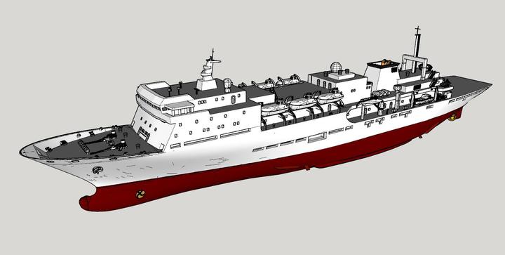 Type 920 中国海军920型医院船和平方舟3D建模完成 - 知乎