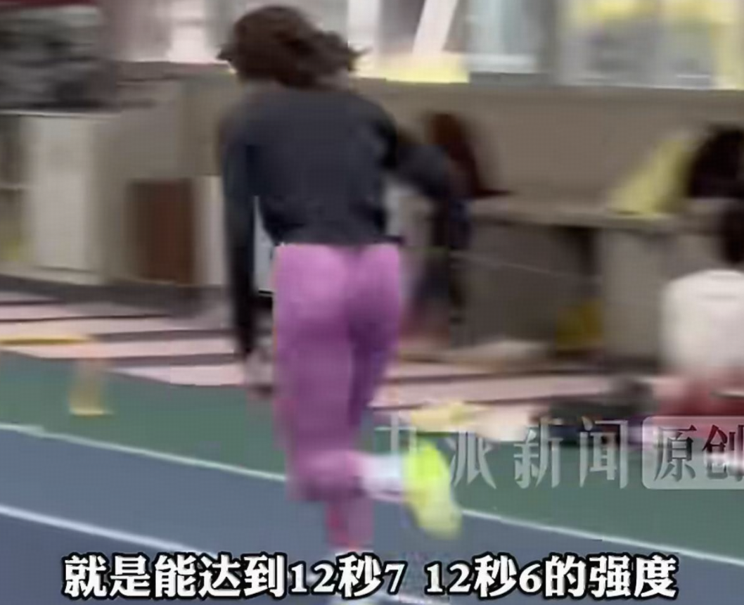 吴艳妮面对采访说自己训练强度能达到 12 秒 7 、 12 秒 6 的程度，但是比赛就是达不到，你怎么看？