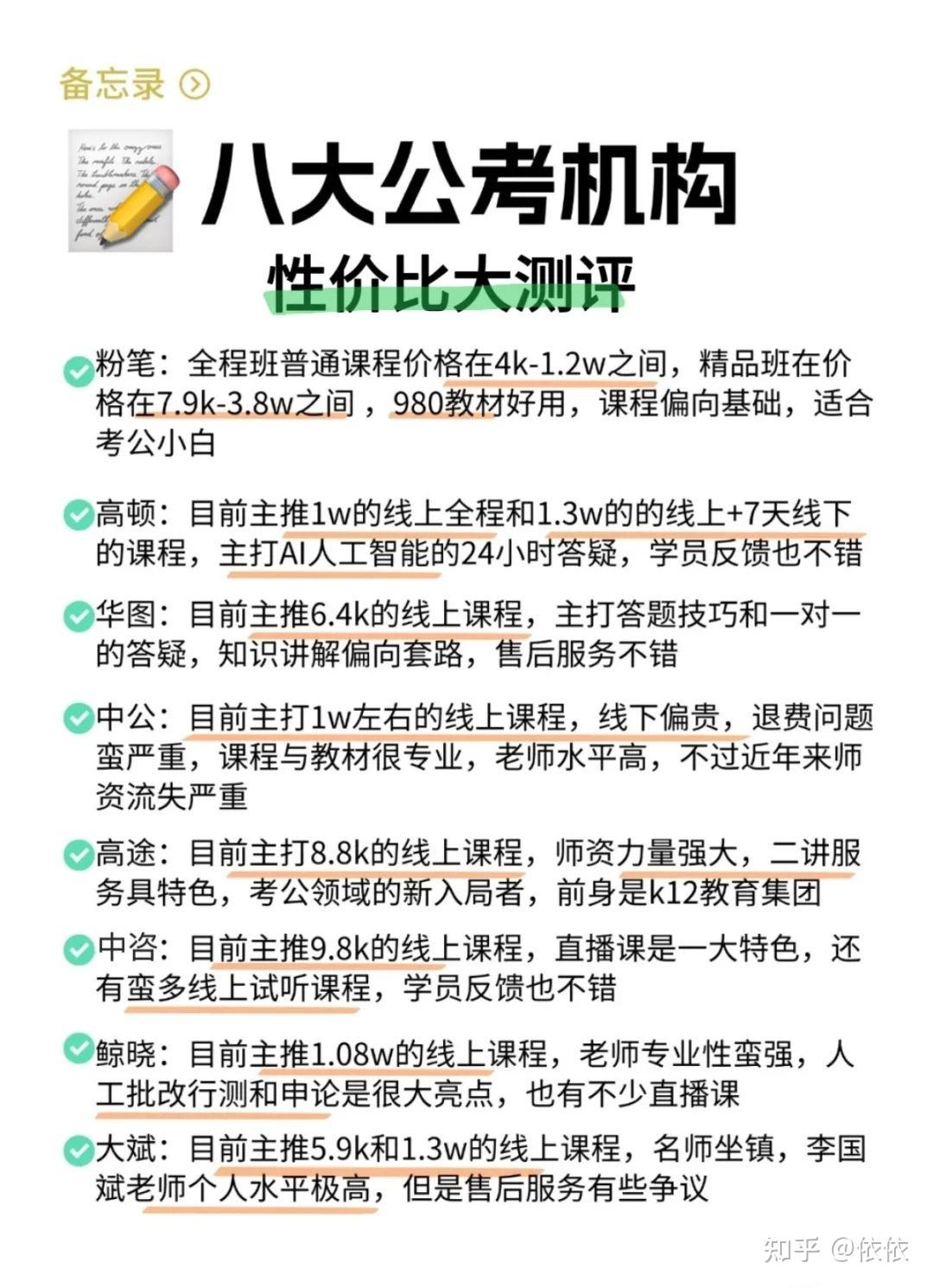 八大线上公考机构性价比大测评!(汇总版) - 知乎