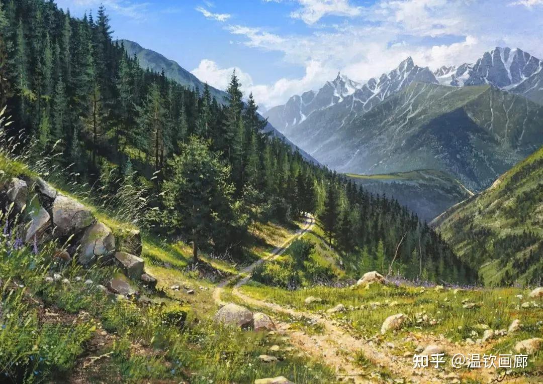 白俄罗斯现实主义风景画艺术家维克多·尼古拉耶维奇·尤什凯维奇（Victor