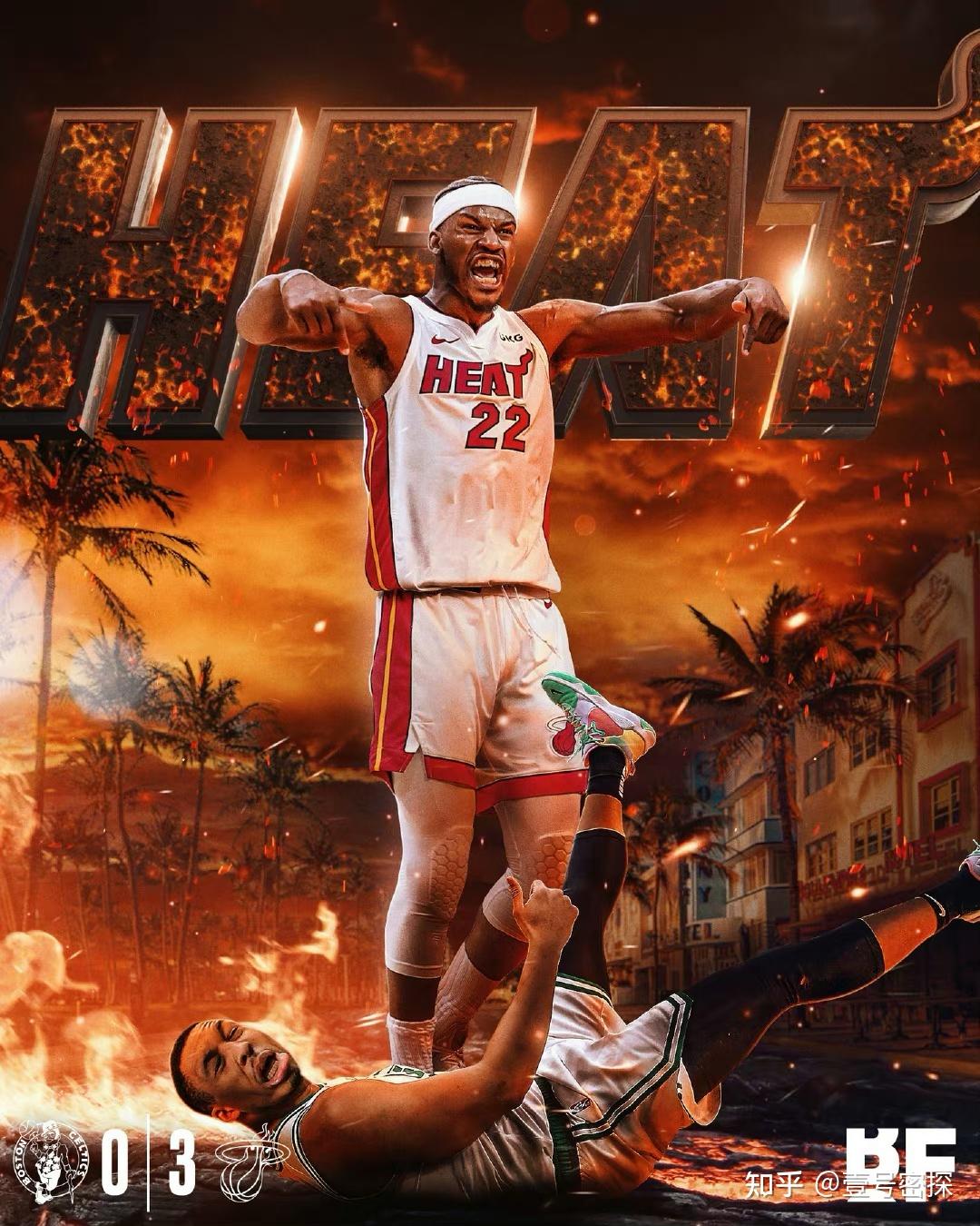 22-23 赛季 nba 东决热火大胜绿军,3:0 夺赛点,巴特勒 16 8 6,如何